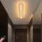 HMAKGG LED Deckenleuchte Lang Deckenlampe Panel Dimmbar mit Fernbedienung, 120cm Modern Flur Deckenleuchte Rechteckig Flach Flurlampe aus Metall und Acryl,58W/4640LM