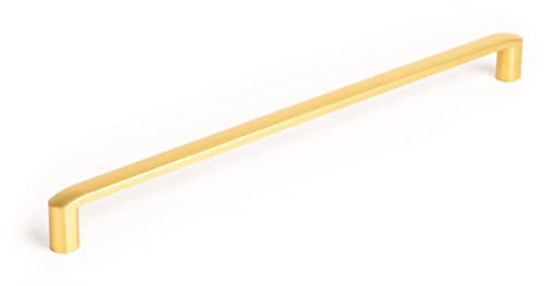 Gedotec Möbelgriffe Vollmetall | 1 Stück - Falttüren-griffe Möbel | Länge: 320 mm | ROMA 0241 | Griff Gold gebürstet - klassisches Design | Schrankknopf Schubladenknopf Küchengriffe Türgriffe