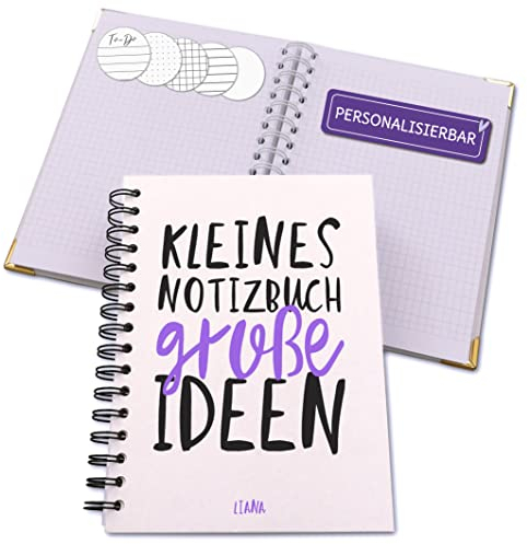 Feenstaub Notizbuch a5, Notizbuch personalisiert [Handmade] Tagebuch, bullet journal, journal buch, Ringbuch a5 [made in Austria], Notizbuch a5 kariert, Notizbuch a5 liniert, dotted