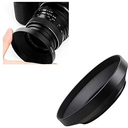 Kamera Objektiv Weitwinkel Metall Gegenlichtblende Sonnenschutz für Panasonic Lumix DC FZ80 FZ82 FZ83 FZ85 Digitalkamera