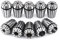10 Teile/satz ER20 Federstahl, Er11 Er20 Set Spannzangensatz für CNC Werkstückaufnahme Gravieren Fräsen Drehwerkzeug 3mm, 1/8/4mm/5mm/6mm, 1/4, 8mm, 10mm, 12mm, 1/2