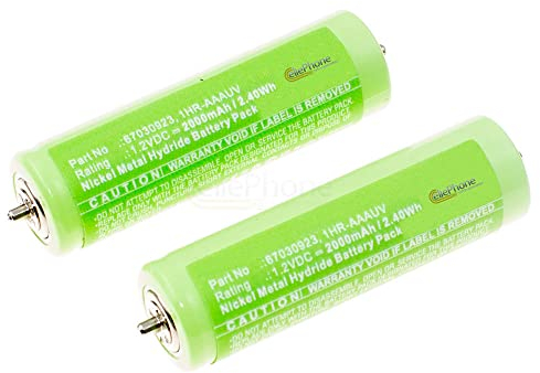 cellePhone Akku NI-MH kompatibel mit Panasonic ER160 ER1610 ER1611 ER1612 ER146 ER147 ER148 ER149 ER154 (Ersatz für WER1410L2508) - 2000mAh / 1,2V - 2er Set - Größe AA