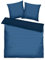 TOM TAILOR Renforcé-Bettwäsche, 2*80x80 cm + 200x220 cm, 100% Baumwolle/ Renforcé, mit Wendemotiv und farbigem Markenreißverschluss, MEDIUM STRIPES Blau (Dark Navy & Cool Blue)