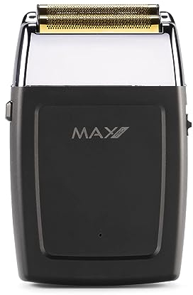 Max Pro Präzisionsrasierer Schwarz | Damenrasierer mit hypoallergenen Gold-Titan-Klingen | 90 Min Betriebszeit | Für alle Haartypen | 0,03 mm Präzision | Leise & hautschonend | Inkl. Garantie