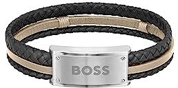 BOSS Jewelry Lederarmband für Herren Kollektion GALEN - 1580423