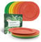 greenandlife Légères et incassables assiettes en - Passe au lave-vaisselle et au micro-ondes, sans BPA et saines pour les enfants, les tout-petits et les adultes (Orange -B)