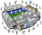 Iconic Puzzles, Chelsea FC Stamford Bridge, 100% eco-sustainable wooden puzzle with official license, size L, 500 pieces, jigsaw for children and adults