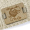 25 Stück Label Leder Personalisiert Aus Leder Mit Logo/Text, Kleider Etiketten, Personalisiert Handmade Label Zum Annähen, DIY Hüte Taschen Nähen Zubehör (30 X 20mm)