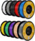 Kingroon Filamento per stampante 3D PLA Plus (PLA +), 10 rotoli, precisione dimensionale +/- 0,03 mm, bobine da 10 kg, 1,75 mm, nero, bianco, grigio, rosso, blu, verde, argento, giallo