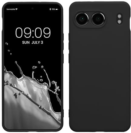 kwmobile Housse Compatible avec OnePlus Nord 4 5G Coque - Housse de téléphone en TPU avec Protection Appareil Photo - Noir Mat