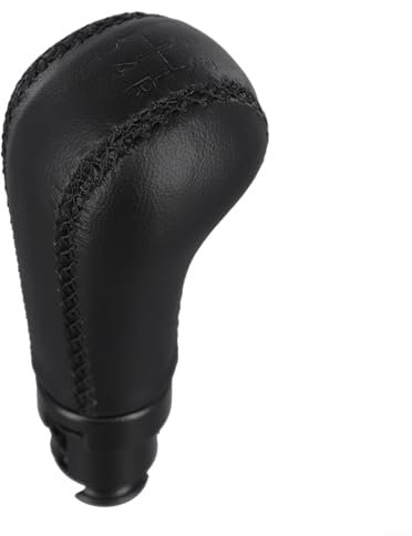 Advokingtap Für Volvo Auto Schaltknauf 5 Gang Schalthebel Für Volvo S60 S80 V70 XC70 Auto Manuell Schaltknauf Schwarz Hochwertiges Leder Ersatzteil