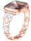 Wipalor Sparkling Four-Leaf Clover Compatible with Apple Watch Straps Women 46mm 45mm 44mm 42mm 49mm, Lucky Diamond iWatch Strap, Chic for Apple Watch Strap Series 10 SE 9 8 7 6 5 4 3 Ultra, Rose Gold