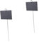 YARNOW Schiefer Pflanze 2st Gewächshaus Zeichen Gartenpflock-tag Gartenpflanzenmarker Dekorative Gartenetiketten Gartenmarkierung Gartenschild Black Schiefer Pflanzenschilder