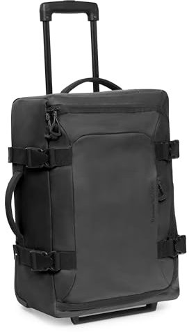 Traveler's Choice Reisetasche mit Rädern, Schwarz, Carry-On 21-Inch, Reisetasche mit Rädern