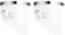 QUARKZMAN 2 Pcs Valvola di Non Ritorno in PVC per Fognature, Nucleo Anti-Odore per Tubo Orizzontale Da 110mm/4.3 Pollici OD in Serbatoi di Scarico, Bianco