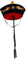 Yardwe Chapeau noir chapeaux chinois pour hommes chapeau de fête chapeau d'empereur de costume chinois chapeaux de cosplay De laine Black