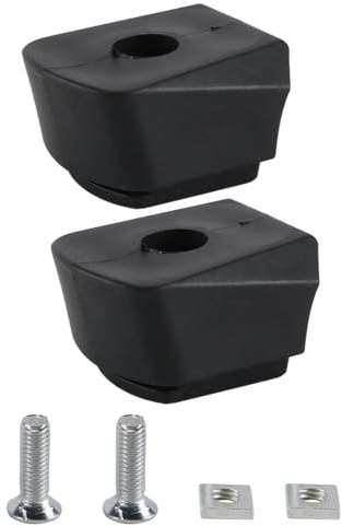 Enwye 2 Pastillas de Freno universales Negras para Patines, repuestos duraderos para Patines en línea y Equipo de Patinaje para Adultos.
