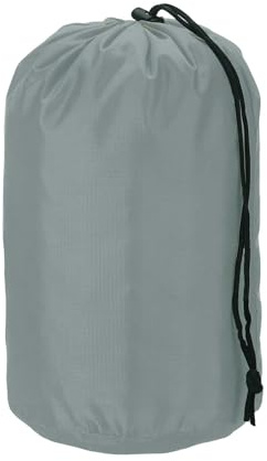 YELARXI Packsack, Nylon, wasserdicht, tragbar, Kordelzug, trockene Sachen, Ausrüstung, Organisation mit Knebel, 12,7 x 25,4 cm, für Rucksackreisen, Camping, Reisen, Wandern (grau)