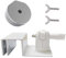 Support de gouttière pour Mini-Parabole, Support d'angle réglable avec Adaptateur en Alliage d'aluminium, kit de Montage Robuste pour Installation d'antenne parabolique sur