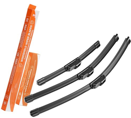 Scheibenwischer Set vorne + hinten kompatibel mit VW Lupo (1998–2003) – Wischerblätter 21/19/12, Front- & Heckscheibenwischer, U-Haken, 3er Komplettset