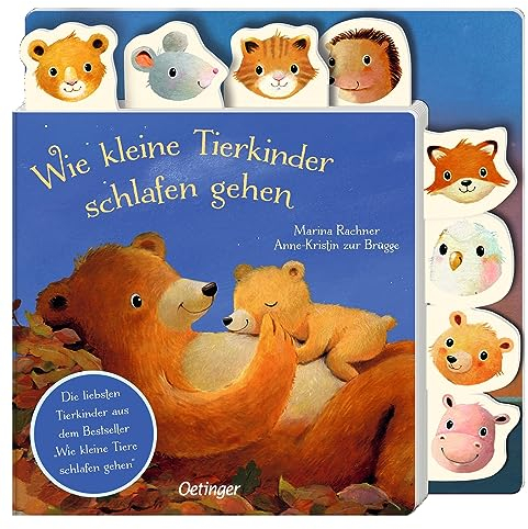 Wie kleine Tierkinder schlafen gehen: Gute-Nacht-Registerbuch mit den liebsten Tierkindern aus dem Bestseller Wie kleine Tiere schlafen gehen