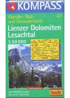 Lienzer Dolomiten: Mit Kurzführer, alpinen Skirouten und Radrouten. 1:50000 (KOMPASS Wanderkarte)