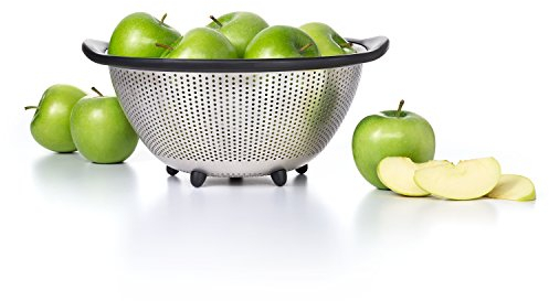 DevaCurl 2 Stainless Steel OXO Good Grips 5-Quart Stainless-Steel Colander, 18/8