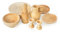 Geschirr, 8-tlg., Miniatur, aus Holz