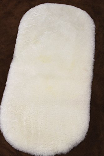 Tolle Kinderwageneinlage, Babyfell, aus echtem, dichtem Lammfell in 35x75 cm. Vollfell Unterlage, Einlage für Kinderwagen, Babybett! Eigene Produktion der Fellauflage in Fachgeschäftsqualität !