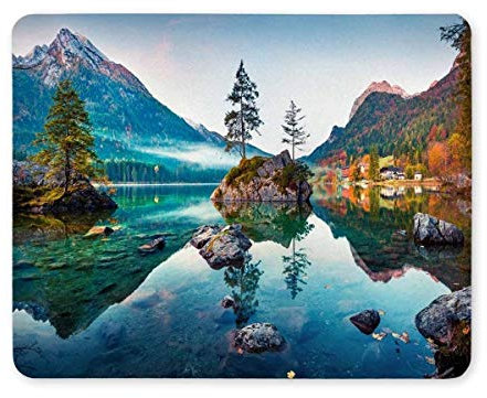 YENDOSTEEN Gaming mouse pad,Mouse Pad Landscape Reflection Personality Mouse Pads with Design - Non Slip Rubber Mouse Mat
