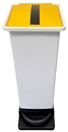 Chabrias Ltd 20L, 42L & 70L Fully Plastic Fire Retardant Sack Holder, Hospital, School, General Waste, Domestic Waste, Soft Closing Sack Holder (Tiger Lid, 20 Litres)