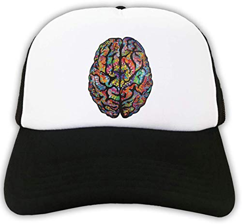 Luckyprint Psychedelic Mandala Styled Trippy Brain Graphic Trucker Cap