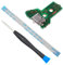 MMOBIEL Reemplazo del puerto de carga para el controlador de PlayStation PS4 modelo Dualshock 4: JDS-040 Cable flexible de 12 pines con Incl. (+) Destornillador