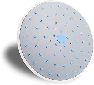 R&Xrenxia Rotonda sul Tetto precipitazioni Top soffione, ABS Testa Grigia Doccia, Doccia a Pioggia Cabina spruzzatore Bagno 1/2 Connettore