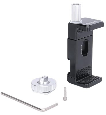 NICEYRIG T5 T7 SSD Halterung SSD Halterung mit Kaltschuh 1/4 Gewinde, verstellbare Öffnung 57 mm-77 mm SSD Telefon Powerbank Halter Halterung Anwendbar für BMPCC 4K 6K Pro Z Cam - 477