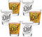 BISYATA Gift for Dad - Best DAD Ever Shot Glass Set - Dad Gift for christmas, Fathers Day, Birthday, Anniversary, Retirement - 2oz Set of 6 - With Gift Box