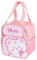 Bolsa de almuerzo Kawaii para niñas, bonita lonchera aislada japonesa, estética de dibujos animados, bolsa de almuerzo Bento (rosa)