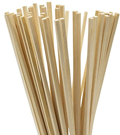 Profesional Candy Floss Sticks 280mm X 3.5mm X 3.5mm Square Section - 25 Pcs