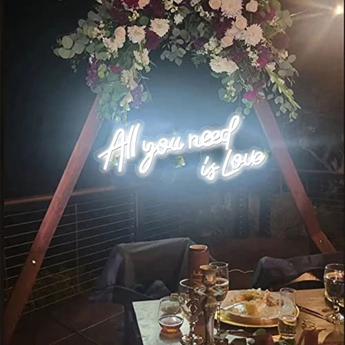 All you need is love Neon Sign Flex Led Text Neon Light Sign Neon LED Neon Sign Home Room Wedding Marriage Party Decorative