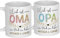 My Sweetheart® Oma Geschenk Opa Tasse mit Namen personalisiert und Spruch Geburtstag Großeltern Weihnachtsgeschenk Geburtstagsgeschenk