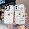 Devineresse Hot Off Handyhülle für iPhone 13 13 PRO 13 PRO MAX, Ins Weiß und Schwarz Buchstabe Klar Weich TPU Schutzhülle - Blau - für iPhone 13