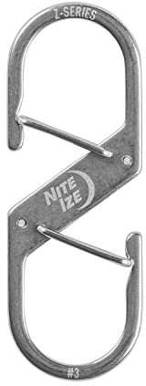 Nite Ize Z-Series Dual Carabiner, Double Gated Stainless Steel Clip