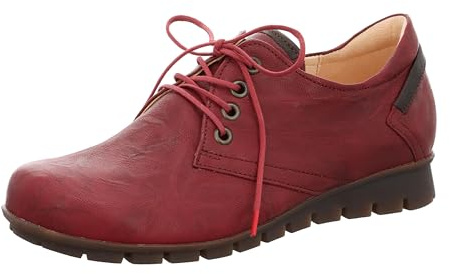THINK! Damen Menscha chromfrei gegerbte, nachhaltige Schnürhalbschuhe, 5030 Rosso/Kombi, 41 EU