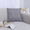 Wycian Linum Kissenhülle, Kissenbezug 45X45 Kuschelig Grau Einfarbig Dekor Schlafzimmer Wohnzimmer Couch Büro 1er