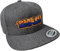 (A) Cap Flexfit Snapback : Smash - Kappe Herren & Damen Jugendliche (Dark Grey - One Size)
