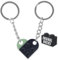 NumeroPhi Porte-clés pour Couples Originaux | Briques Authentiques | Crémaillère Nouvelle Maison | Briques de Construction originales | Idée Saint Valentin Anniversaire Voiture Puzzle