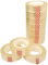 BSSTORE Klebeband, transparent, 15 mm x 33 m, 10 Stück, glänzende Oberfläche, geeignet für Spender, ideal für Zuhause und Büro