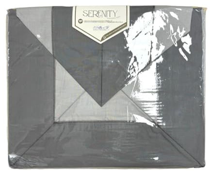 S&G PDA Bettwäsche für Einzelbett Serenity (Einzelbett 90 x 200 cm, Grau)