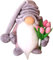 77Tkiop Tulip Gonks Faceless Dwarf Doll - Hallween Decoration,christmas Decor,Elf Novelty Tabletop Gnomes Ornaments for Mother Grandma from Daughter Son,Mothers Day Gonk (GREY)