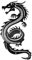 CREATCABIN Drachen-Wanddekoration Metall,Schwarzes Eisen,Wandkunst,Japanische Chinesische Drachenskulptur,Hängendes Wandkunstwerk,Dekor,Gotische Wandschilder,Dekoration Für Drinnen Draußen,30x16cm